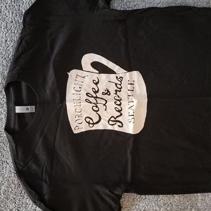 Porch light coffee‎ and Records t-shirt